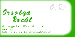 orsolya rockl business card