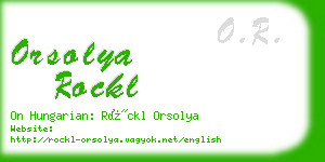 orsolya rockl business card